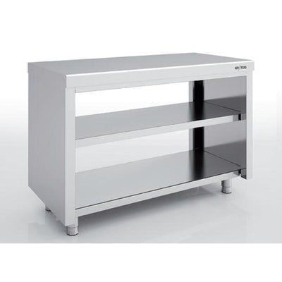 ERATOS Meuble neutre en inox traversant - vue avant