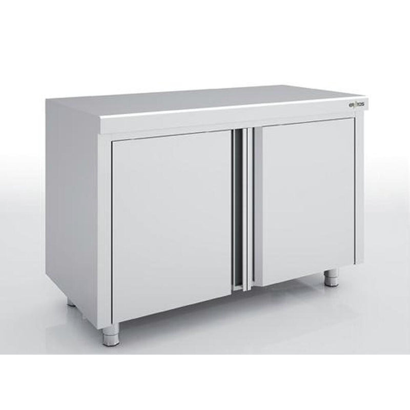 ERATOS Meuble neutre en inox - Portes battantes - vue avant