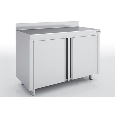 ERATOS Meuble neutre en inox - Portes battantes - vue avant