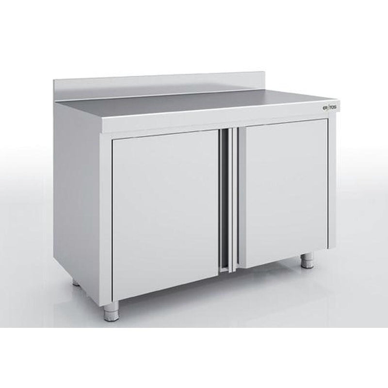 ERATOS Meuble neutre en inox - Portes battantes - vue avant