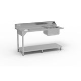 ERATOS Table de pré lavage avec bac - vue avant