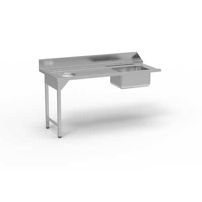 ERATOS Table de pré lavage avec bac - vue avant