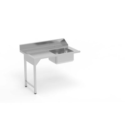 ERATOS Table de pré lavage avec bac - vue intérieure