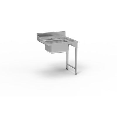 ERATOS Table de pré lavage avec bac - vue avant