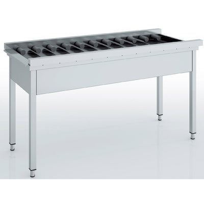 ERATOS Table d'entrée/sortie avec rouleaux - vue avant