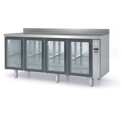 CORECO Meuble 700 positif sans groupe 4 p. vitrées - vue avant