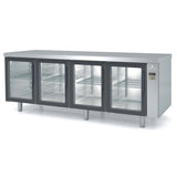 CORECO Meuble 800 positif sans groupe 4 portes vitrées - vue avant