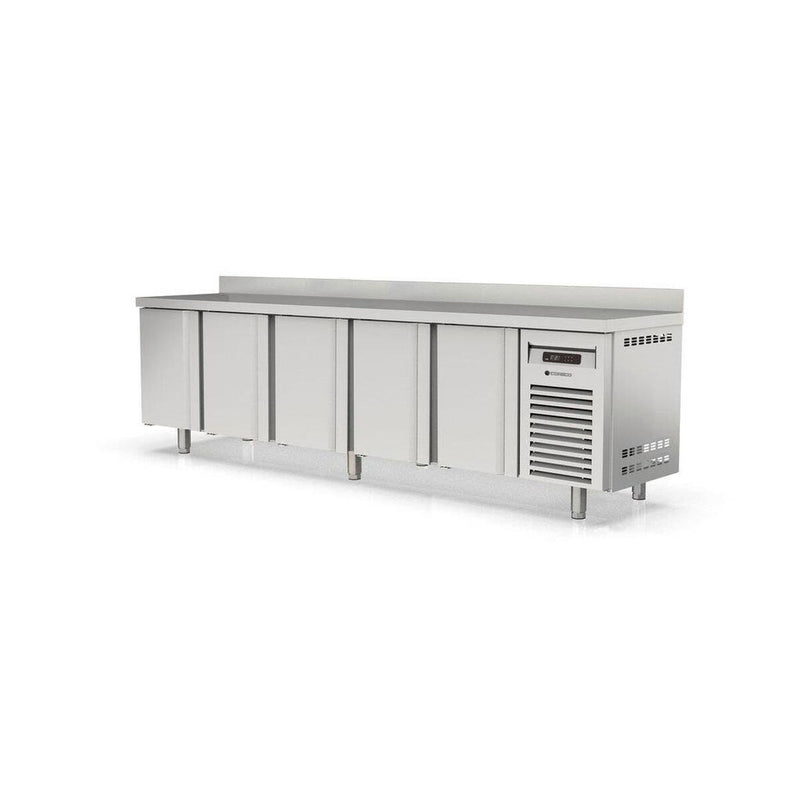 CORECO Meuble avec évier 600 positif - 5 portes pleines - vue avant