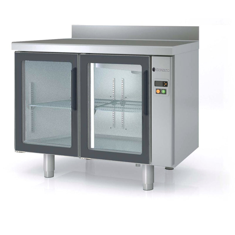CORECO Meuble 600 positif sans groupe 2 p. vitrées - vue avant