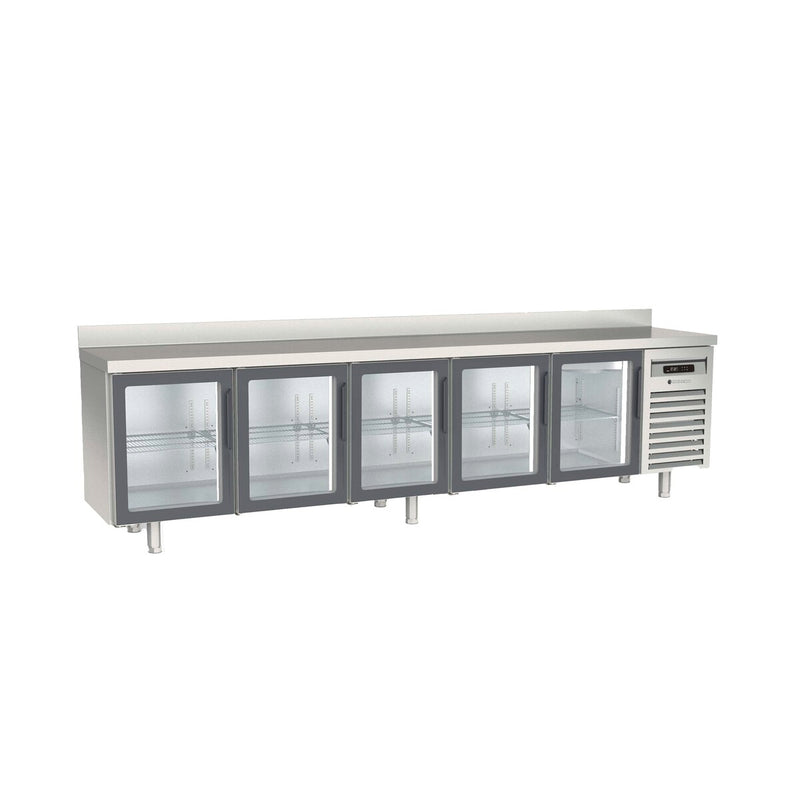 CORECO Meuble 600 positif - 5 portes vitrées - vue avant