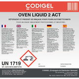 CODIGEL Détergent et produit de rinçage 2en1 pour fours autonettoyants - Conditionnement: bidon de 10KG - détail produit