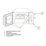 CODIGEL Four à micro-ondes Cafeteria sole fixe 1100W - fiche technique