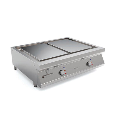 MIRROR Plaque au chrome électrique avec ilots séparés - vue avant