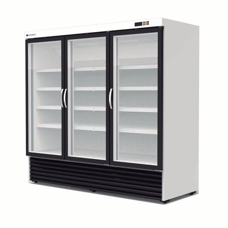 CORECO Armoire minimarket positive 3 portes - vue avant