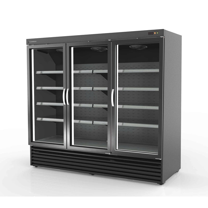 CORECO Armoire minimarket négative 3 portes - vue avant