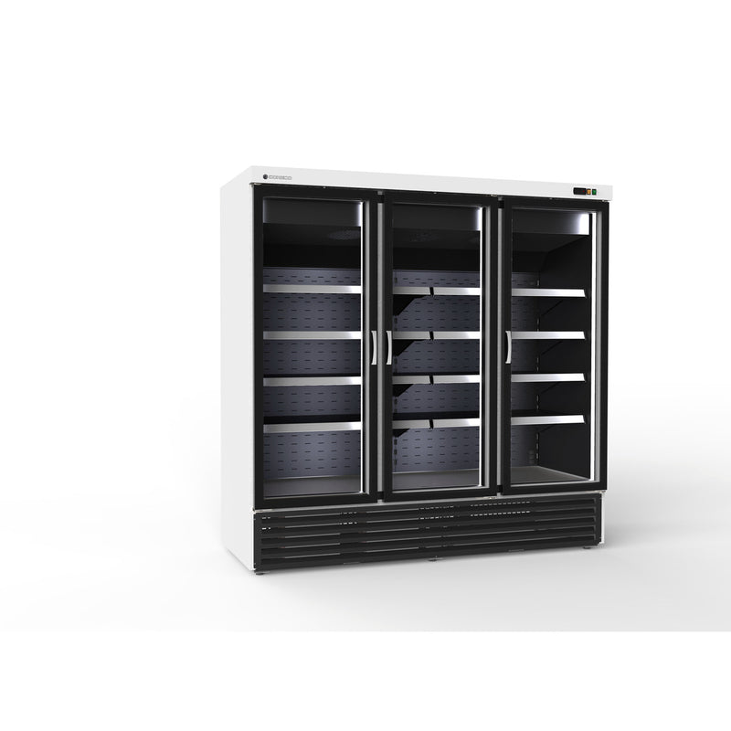 CORECO Armoire minimarket positive 3 portes - vue avant
