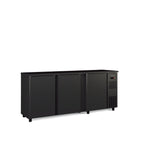 CORECO Arrière-bar positif H.820 3 p. pleines battantes - vue avant