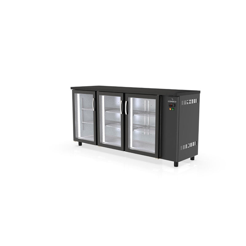 CORECO Arrière-bar positif s/gpe 3 p. vitrées battantes - vue avant