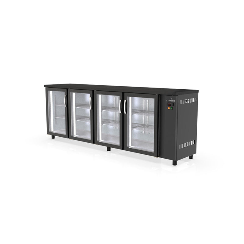 CORECO Arrière-bar positif s/gpe 4 p. vitrées battantes - vue avant