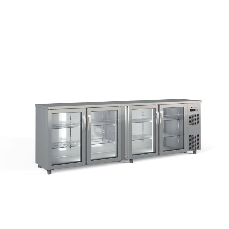 CORECO Arrière-bar positif H.820 4 p. vitrées battantes - vue avant