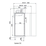 DOCRILUC Armoire GN1/1 + GN2/1 positive 2 portes - vue intérieure