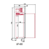 CORECO Armoire à casiers positive 1 porte - vue intérieure