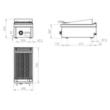 HR FAINCA Barbecue  série 750 á poser  400 - détail produit
