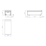 HR FAINCA Meuble neutre 400 de table - vue intérieure