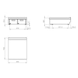 HR FAINCA Meuble neutre 400 de table - vue intérieure