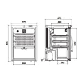 MARECOS Armoire à vin mono-température - Gamme Exclusive - vue intérieure
