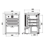 MARECOS Armoire à vin mono-température - Gamme Exclusive - vue intérieure