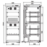 MARECOS Armoire à vin bi-température - Gamme Exclusive - vue intérieure