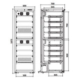 MARECOS Armoire à vin bi-température - Gamme Exclusive - vue intérieure