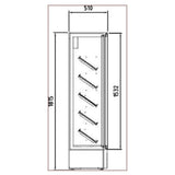 DOCRILUC Armoire à vin mono-température 1 porte - vue intérieure