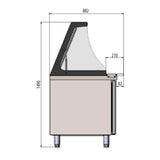 CORECO Meuble salade-bar 800 - 3 portes pleines - détail produit