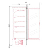 CORECO Armoire minimarket positive 3 portes - détail produit
