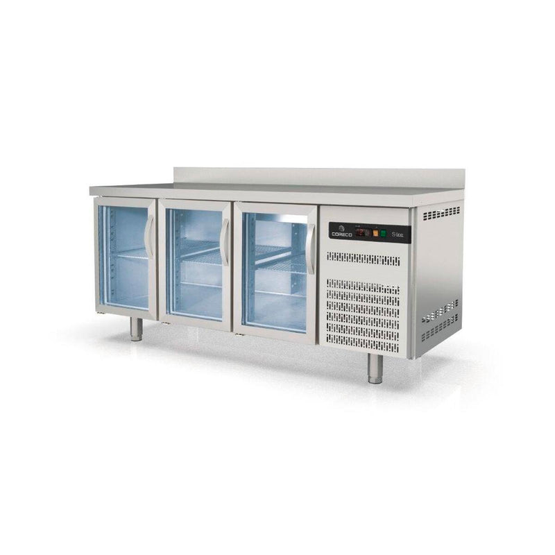 CORECO Meuble 700 positif S-Line - 3 portes vitrées - vue avant