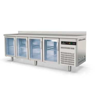 CORECO Meuble 700 positif S-Line - 4 portes vitrées - vue avant