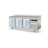 CORECO Meuble 600 positif S-Line - 3 portes vitrées - vue avant